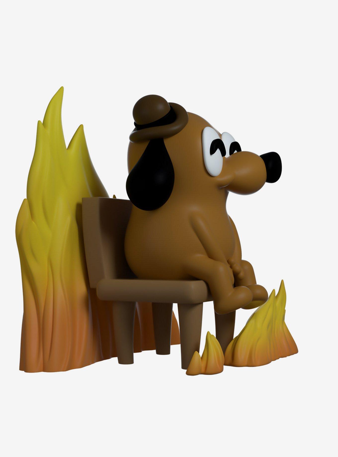 Youtooz This Is Fine Dog Meme Vinyl Figure, , alternate