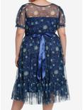 Thorn & Fable Starry Nights Mesh Puff Sleeve Dress Plus Size, STARRY NIGHT, alternate