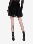 Cosmic Aura Black Lace Overlay Skirt, BLACK, alternate