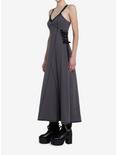 Social Collision Grey Grommet Strap Maxi Dress, GREY, alternate
