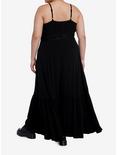 Cosmic Aura Black Lace Maxi Dress Plus Size, BLACK, alternate