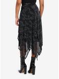 Cosmic Aura Moths & Branches Tiered Mesh Skirt, BLACK, alternate