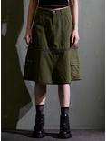 Social Collision Green Zip-Off Maxi Skirt, OLIVE, alternate