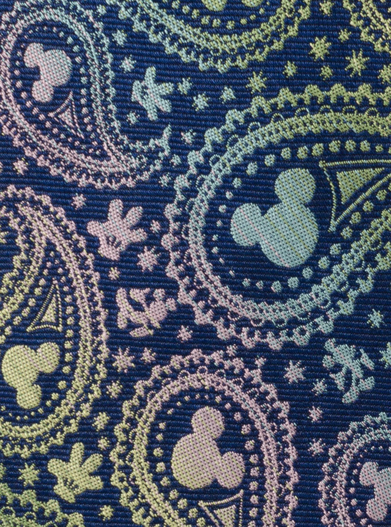 Disney Mickey Mouse Silhouette Iridescent Navy Tie, , alternate