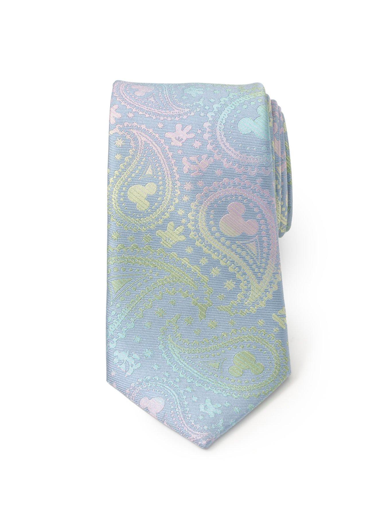 Disney Mickey Mouse Silhouette Iridescent Soft Tie, , alternate