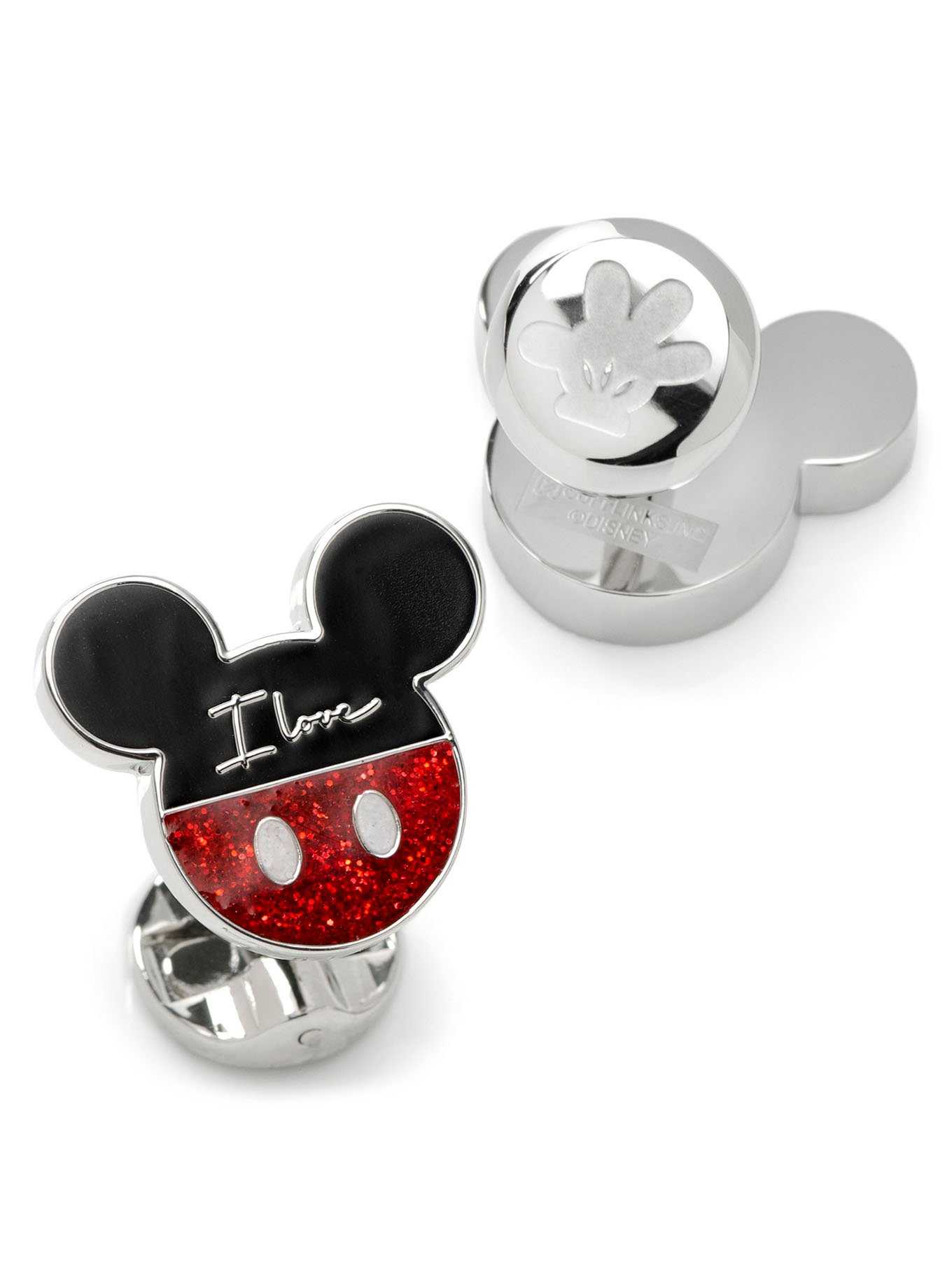 Disney Mickey Mouse & Minnie "I Love Us" Cufflinks, , hi-res