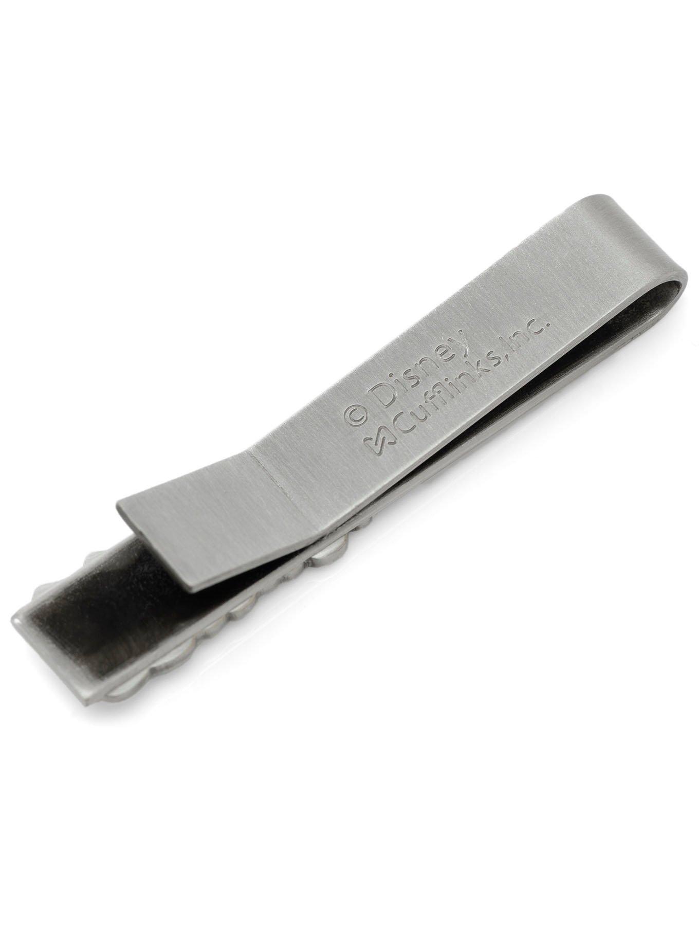 Disney Mickey Mouse and Friends Printed Silver Tie Bar, , alternate