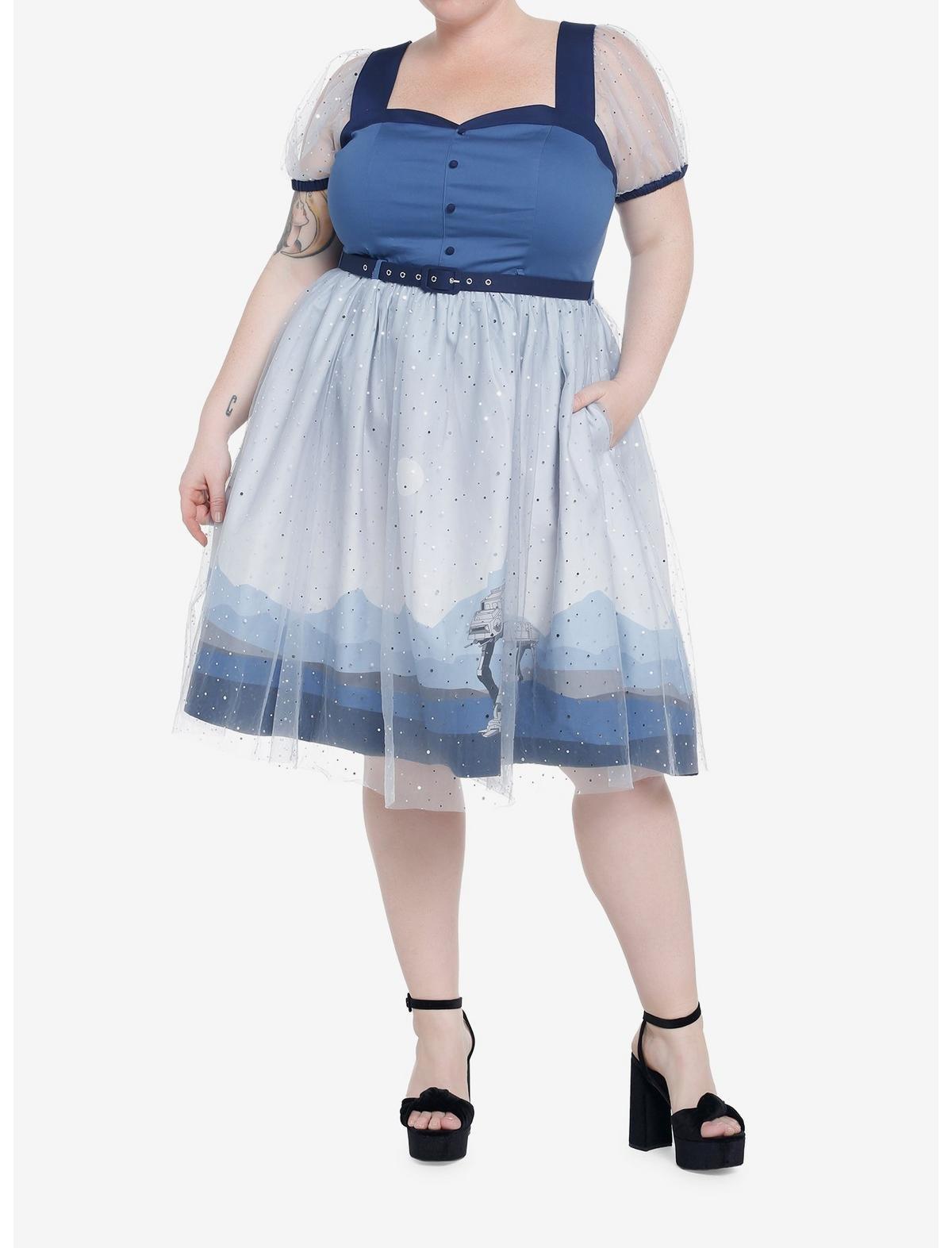 Her Universe Star Wars AT-AT Mesh Retro Dress Plus Size Her Universe Exclusive, MULTI, alternate