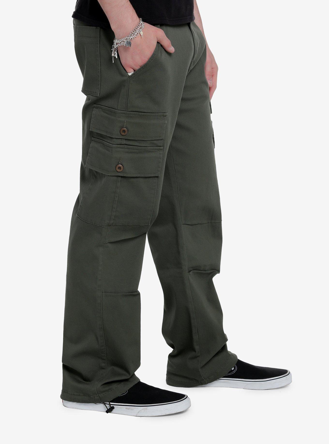 Green Cargo Utility Pants, GREEN, alternate