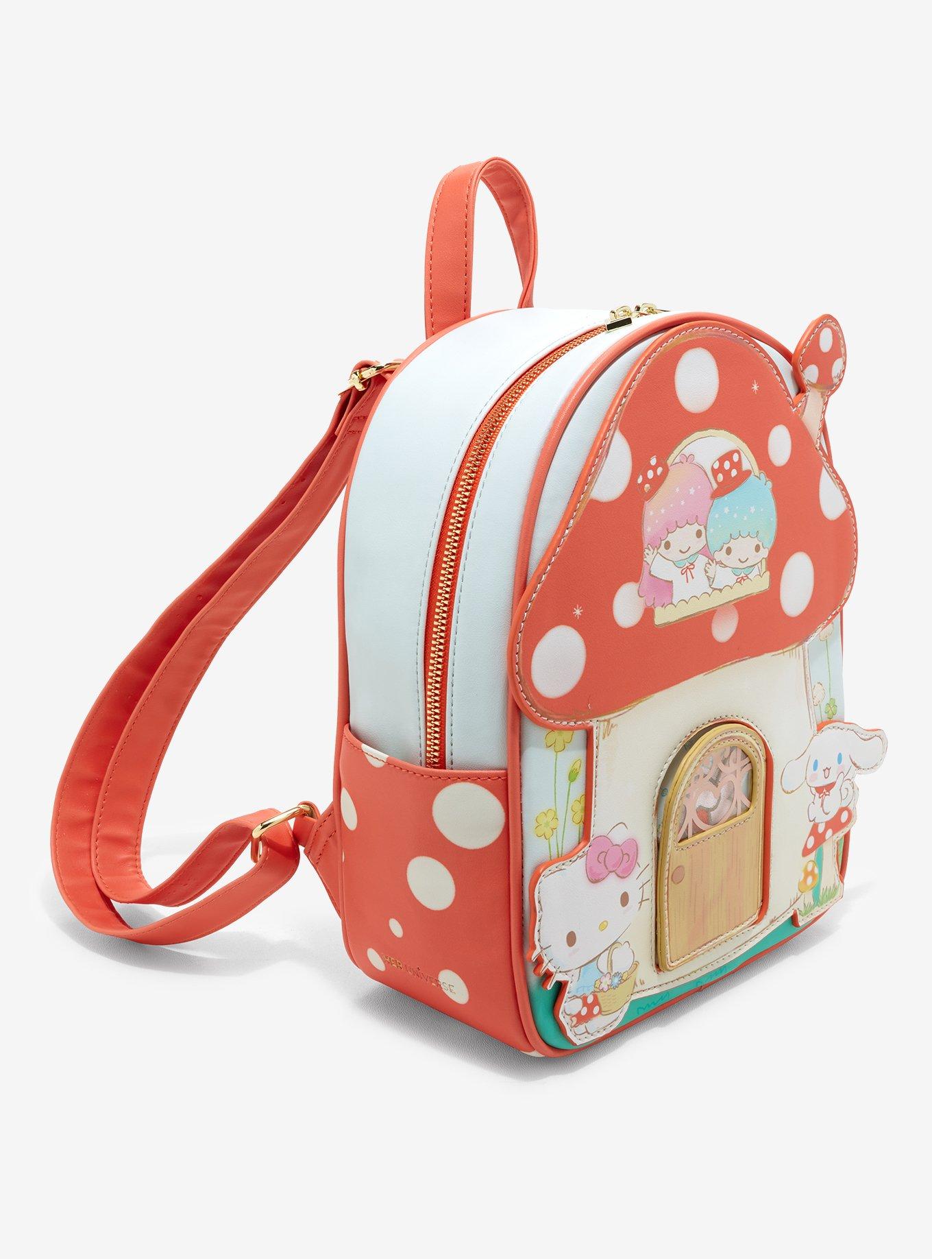 Her Universe Hello Kitty And Friends Mushroom House Mini Backpack