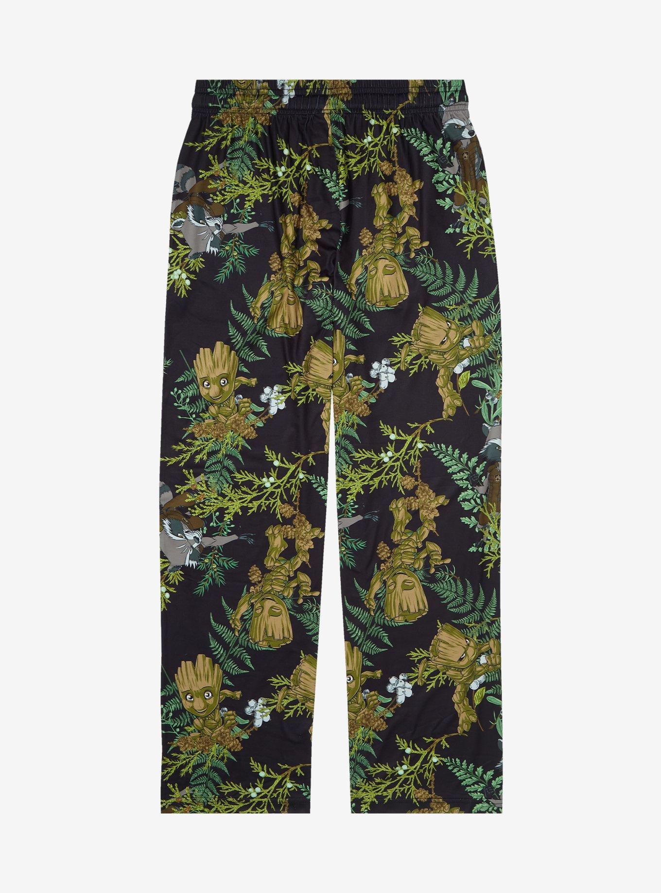 Marvel The Guardians of the Galaxy Rocket & Groot Allover Print Plus Size Sleep Pants - BoxLunch Exclusive, MULTI, alternate