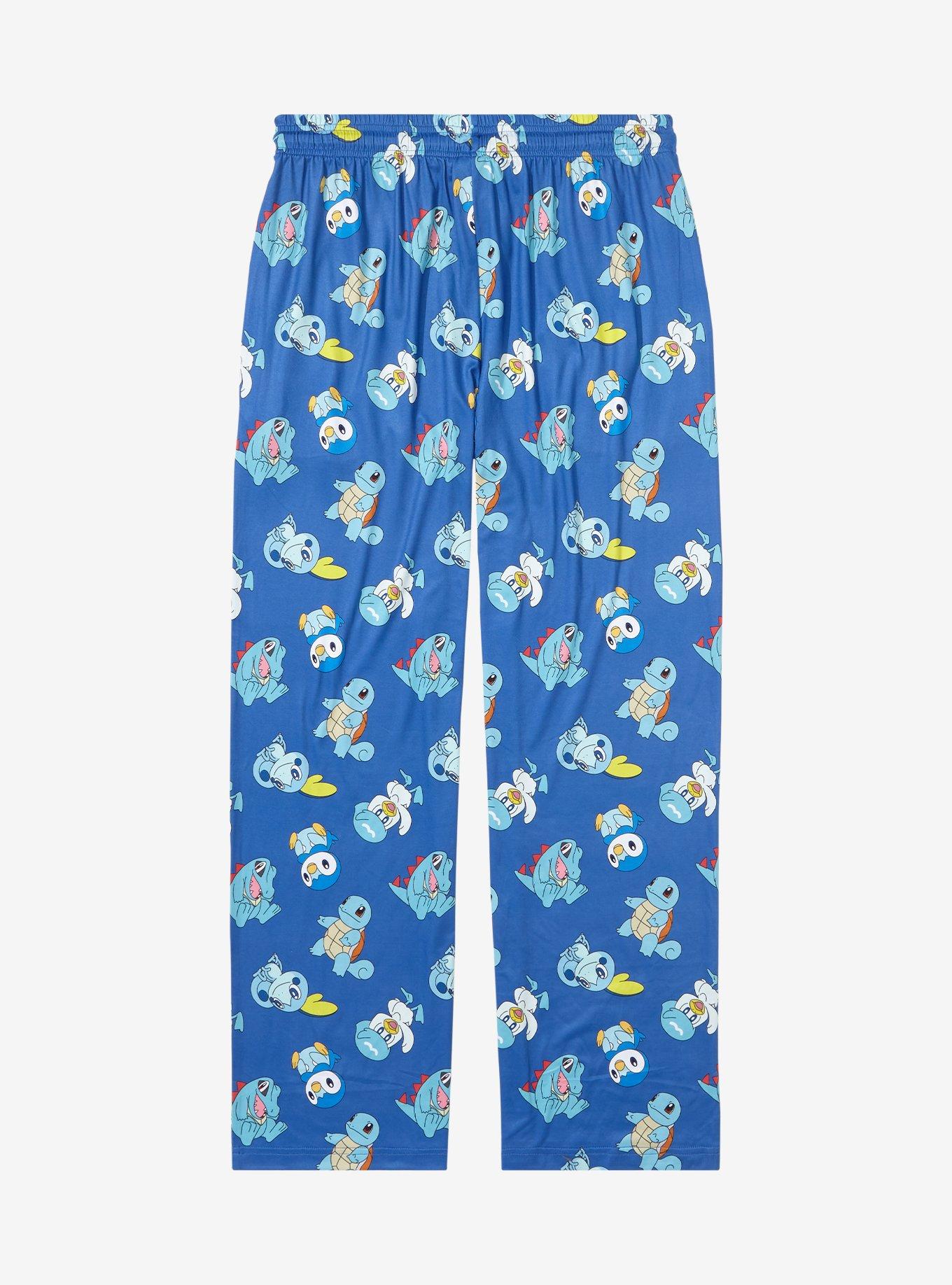 Pok&eacute;mon Water Type Allover Print Sleep Pants - BoxLunch Exclusive, BLUE, alternate