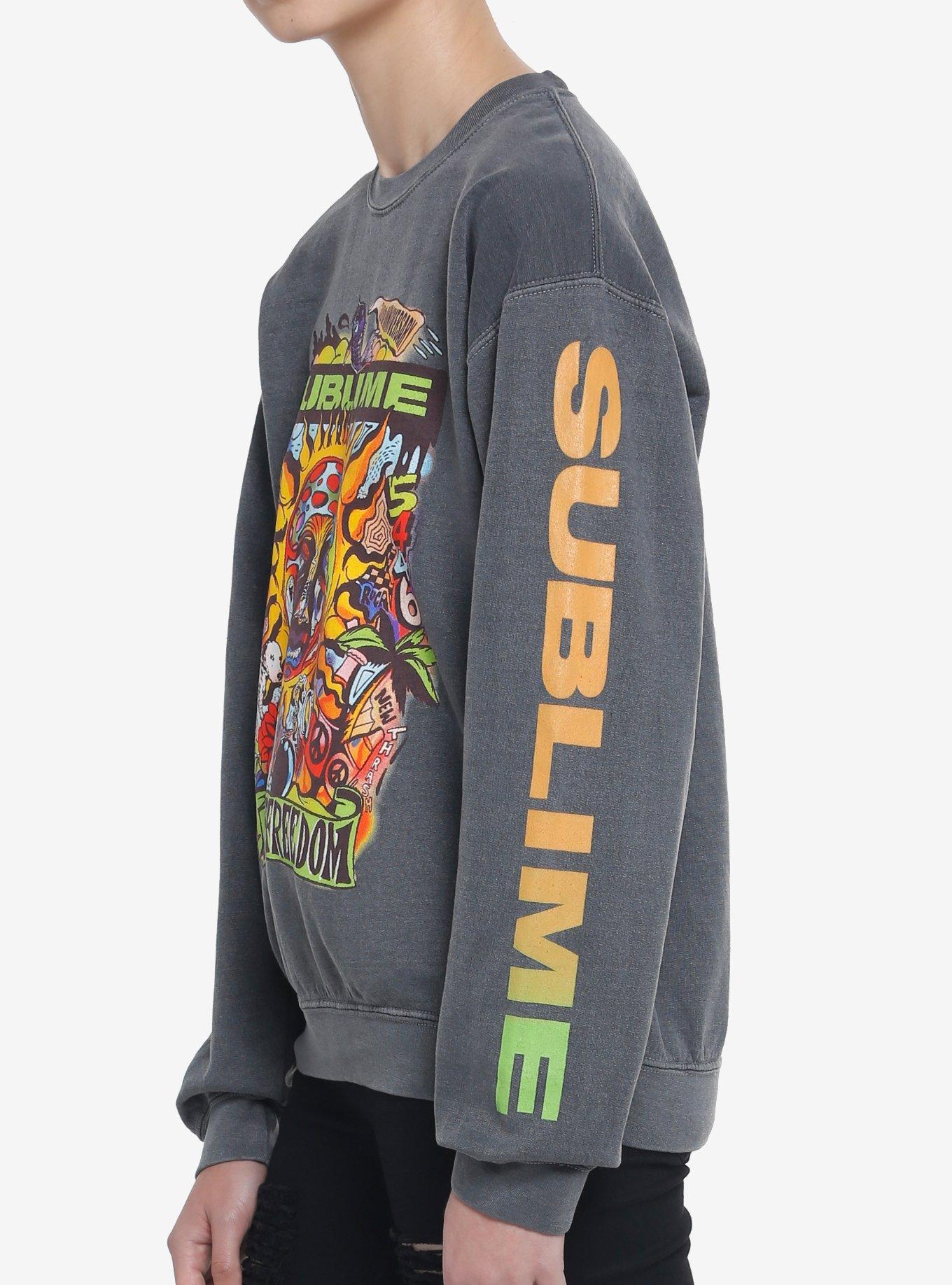 Sublime 40 Oz. To Freedom 30th Anniversary Girls Sweatshirt, GREY, alternate