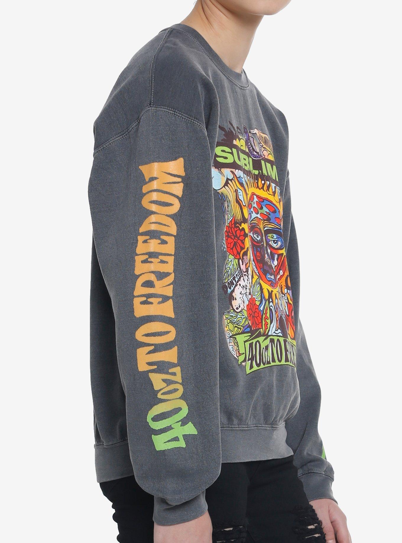 Sublime 40 Oz. To Freedom 30th Anniversary Girls Sweatshirt, GREY, alternate