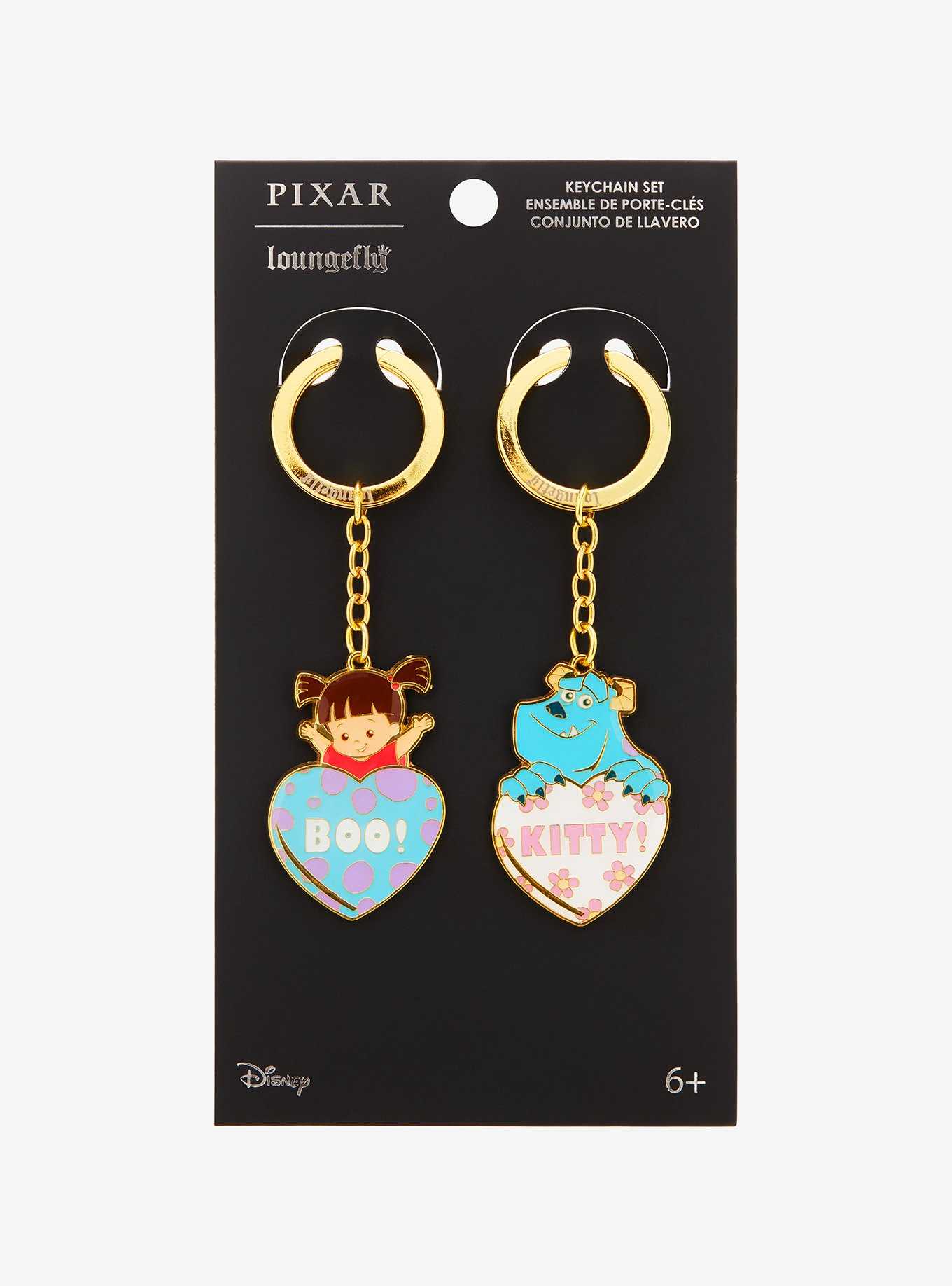 Loungefly Disney Pixar Monsters Inc. Sully & Boo Keychain Set - BoxLunch Exclusive, , hi-res