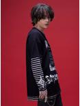 Death Note Rules Stripe Twofer Long-Sleeve T-Shirt, BLACK, alternate