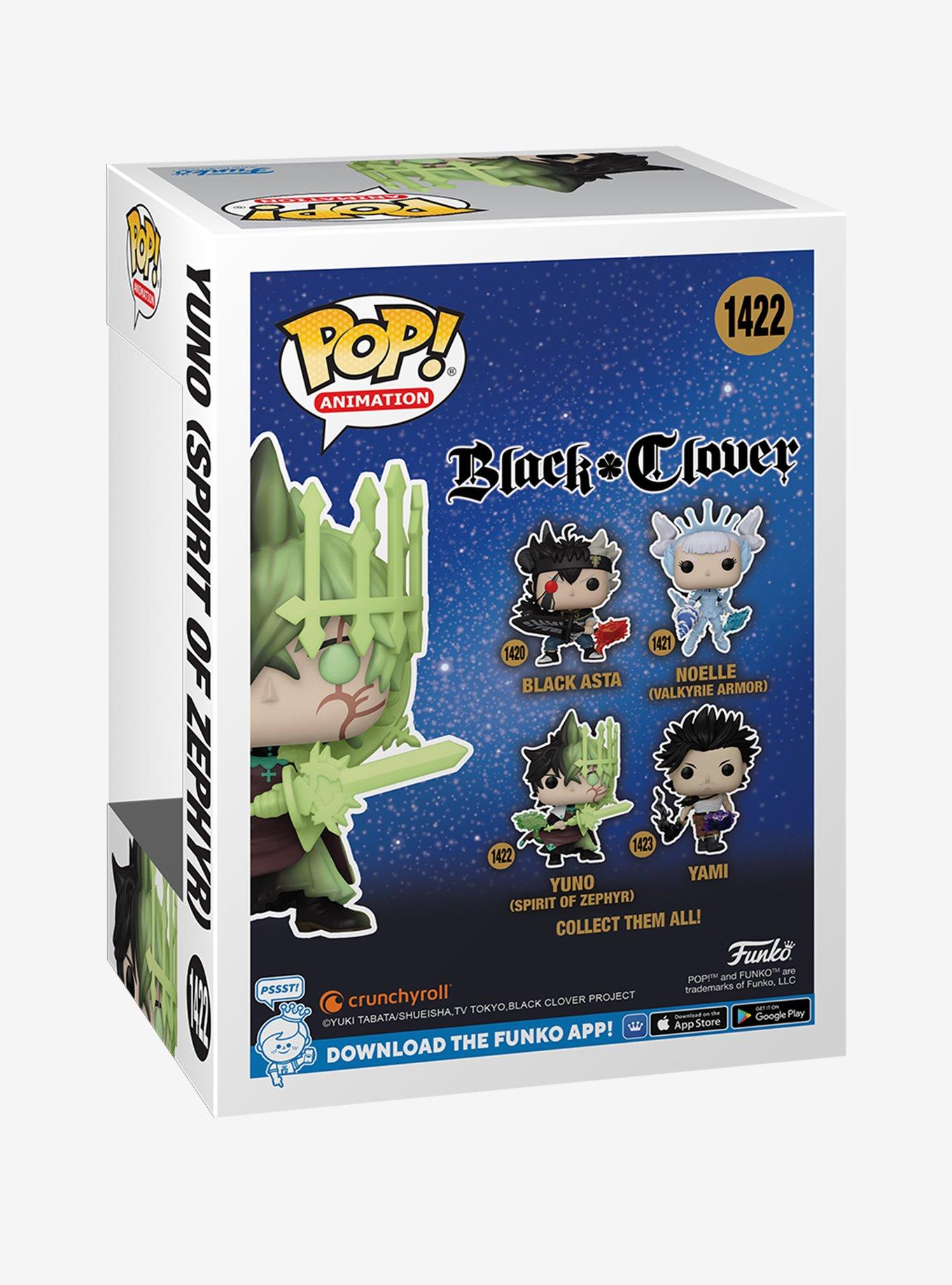 Funko Pop! Animation Black Clover Yuno (Spirit of Zephyr) Vinyl Figure, , alternate