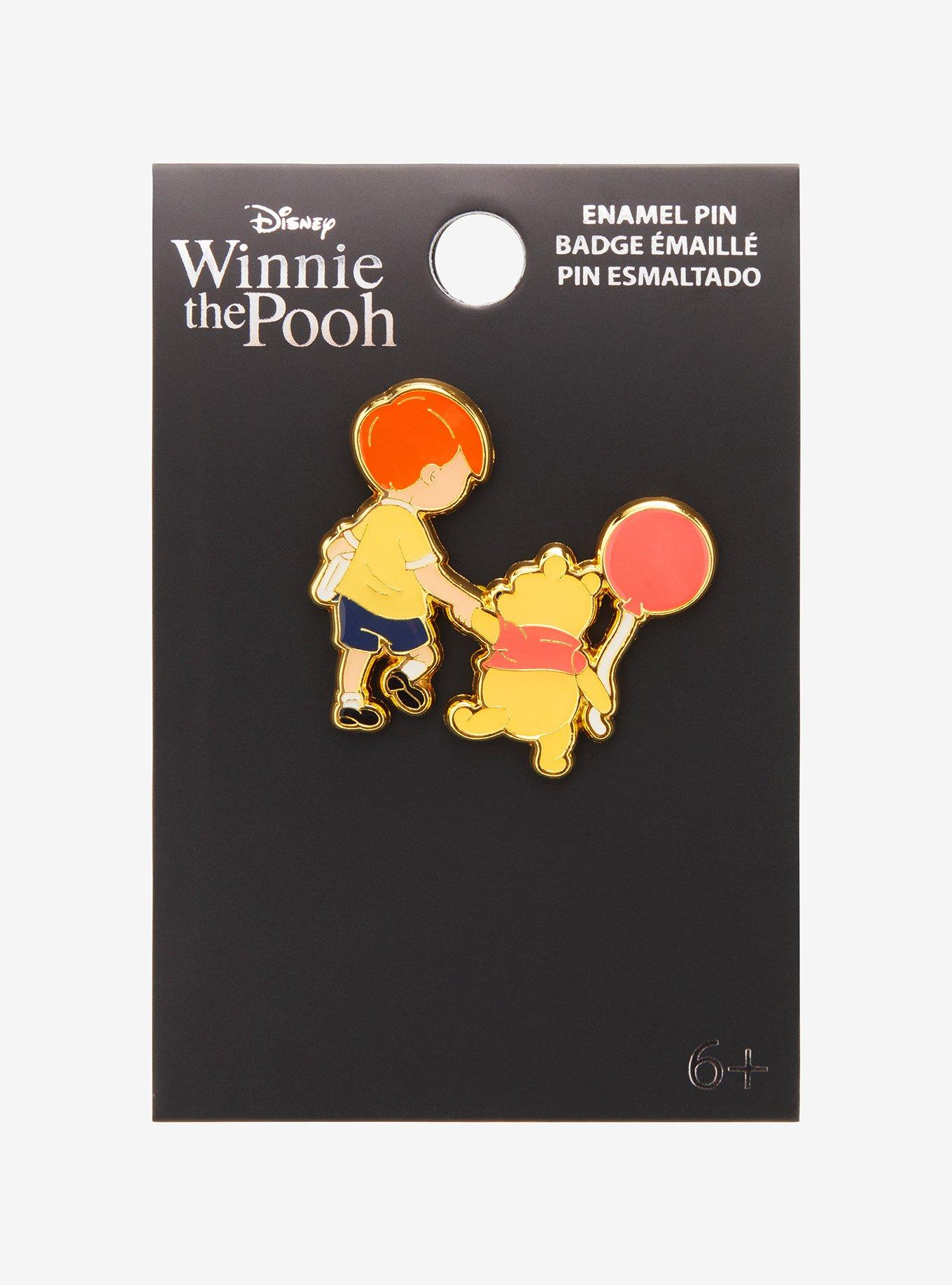 Loungefly Disney Winnie the Pooh Christopher Robin & Pooh Bear Enamel Pin - BoxLunch Exclusive, , hi-res