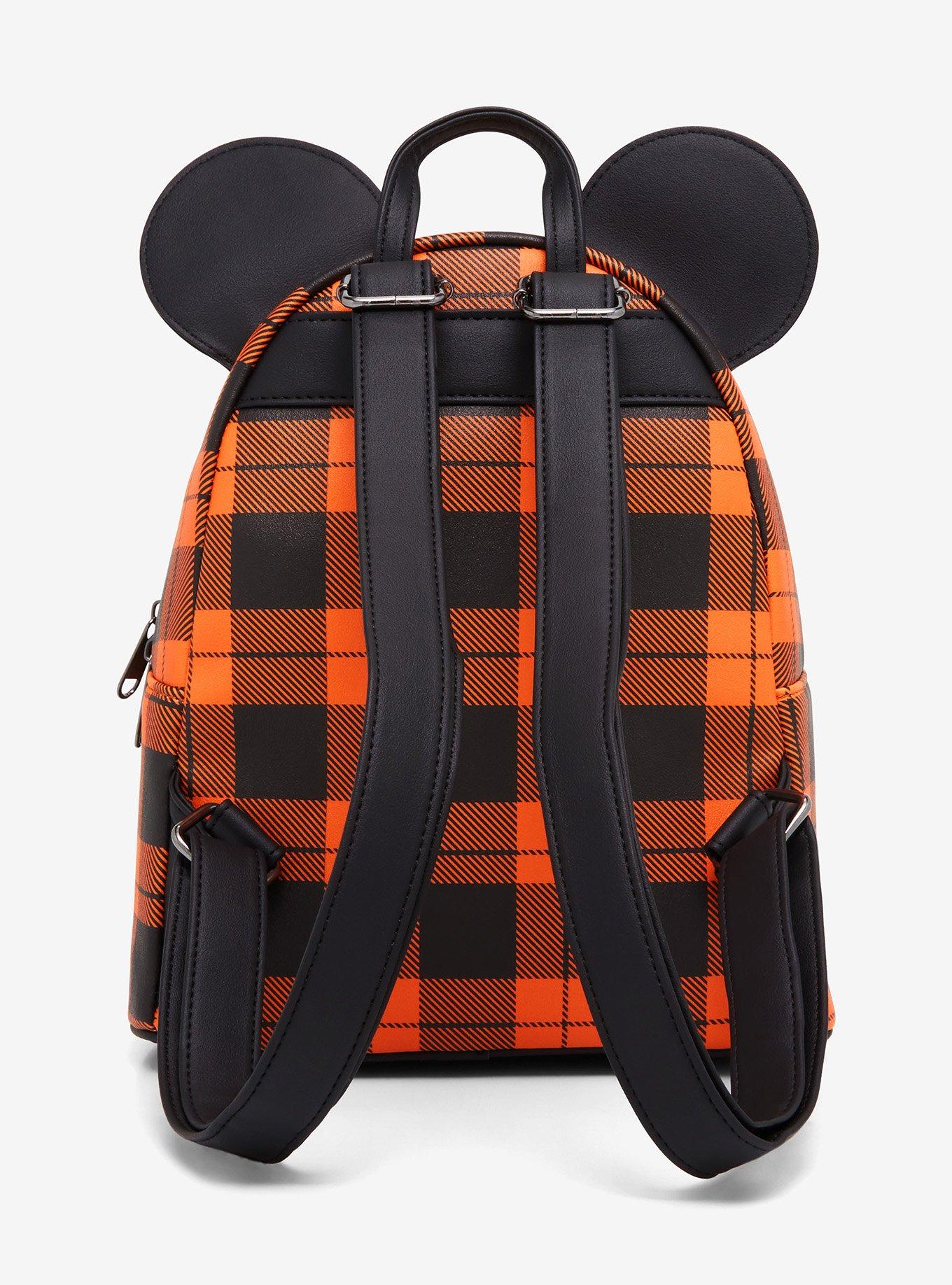 Loungefly Disney Halloween Plaid Mickey Mouse Ears Mini Backpack, , alternate