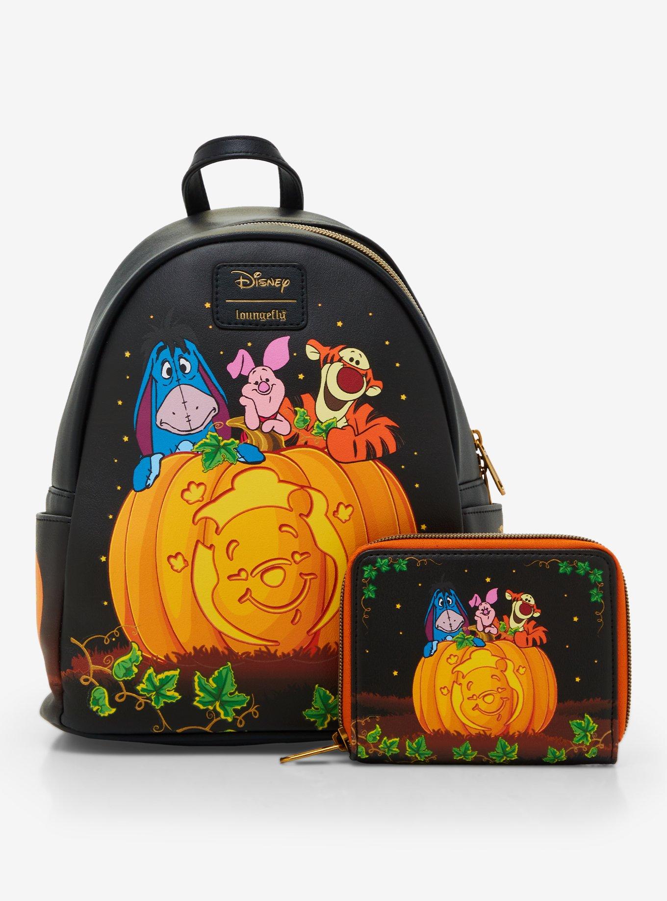 Loungefly Disney Winnie The Pooh Pumpkin Glow-In-The-Dark Mini Backpack, , alternate