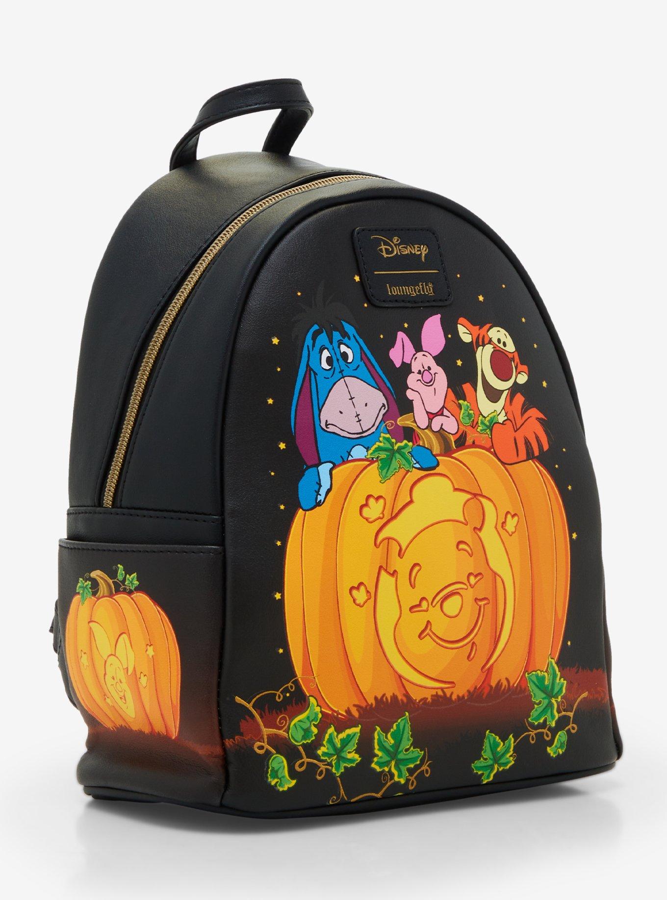 Loungefly Disney Winnie The Pooh Pumpkin Glow-In-The-Dark Mini Backpack, , alternate