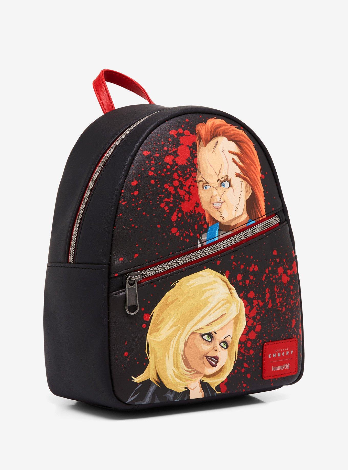 Loungefly Bride Of Chucky Duo Blood Splatter Mini Backpack, , alternate