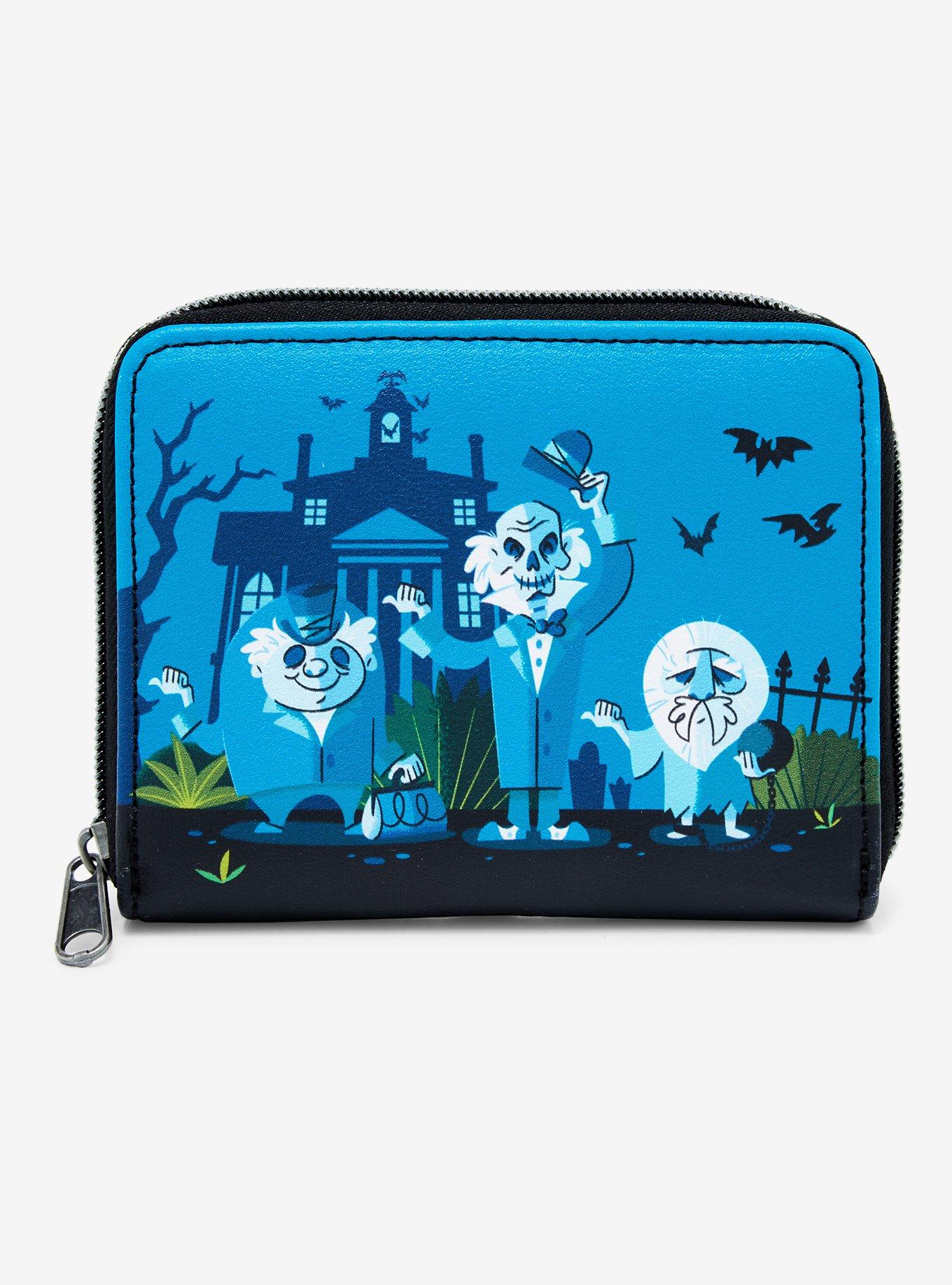 Loungefly Disney The Haunted Mansion Hitchhiking Ghosts Mini Zipper Wallet, , alternate