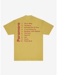 Paramore This Is Why Tracklist T-Shirt, BRIGHT YELLOW, alternate