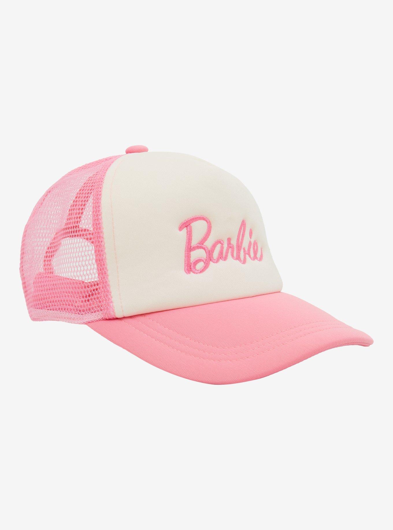 Barbie Pink Logo Trucker Hat, , alternate