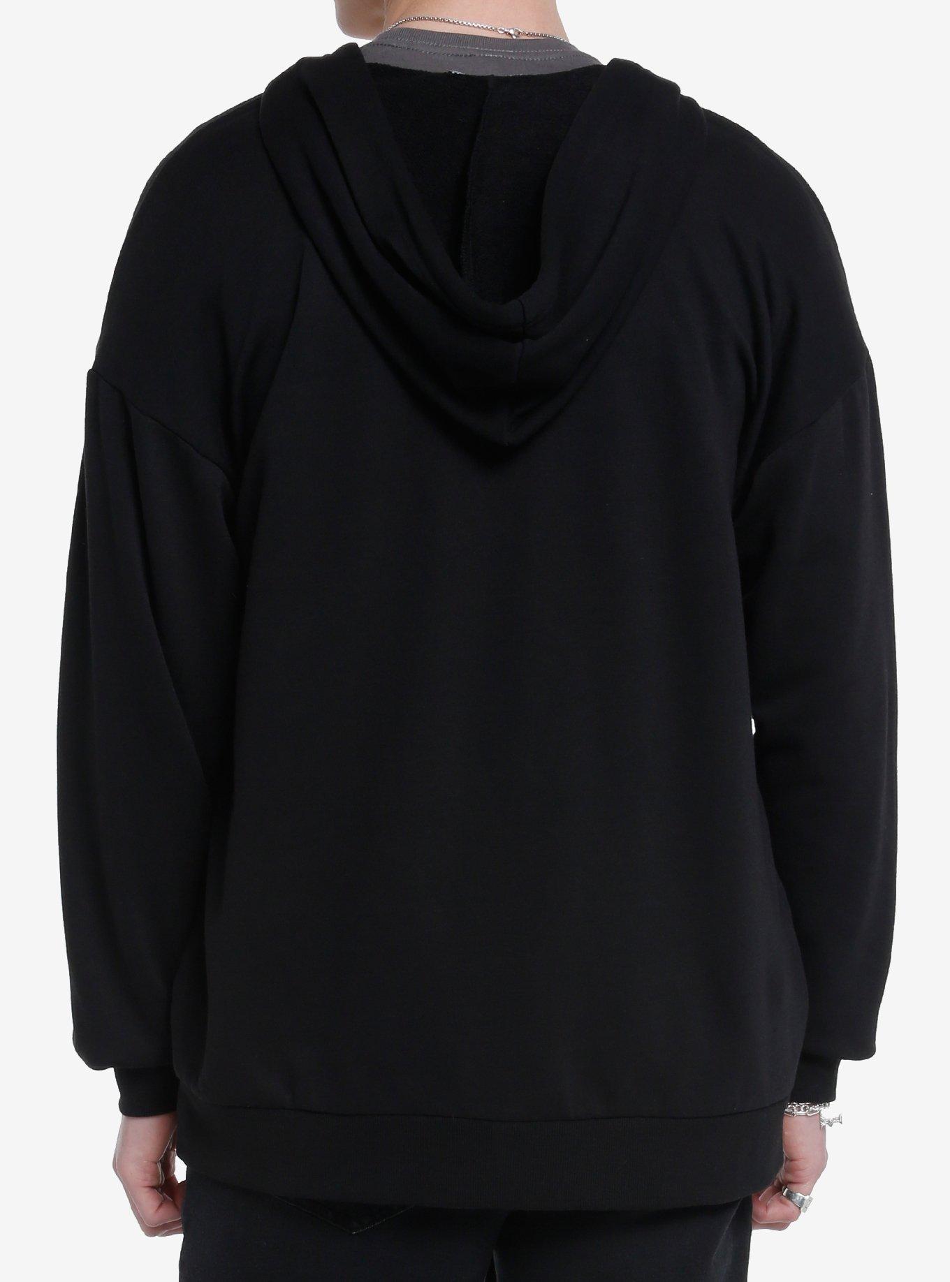 Social Collision Screaming Skull Hoodie, BLACK, alternate
