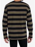 Social Collision Olive & Black Stripe Long-Sleeve T-Shirt, BROWN, alternate
