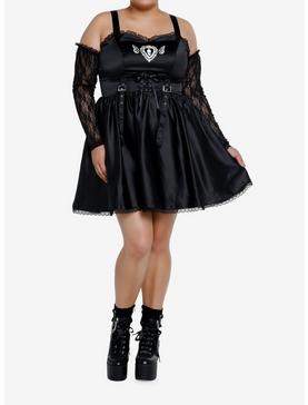 Death Note Misa Corset Cold Shoulder Dress Plus Size, , hi-res