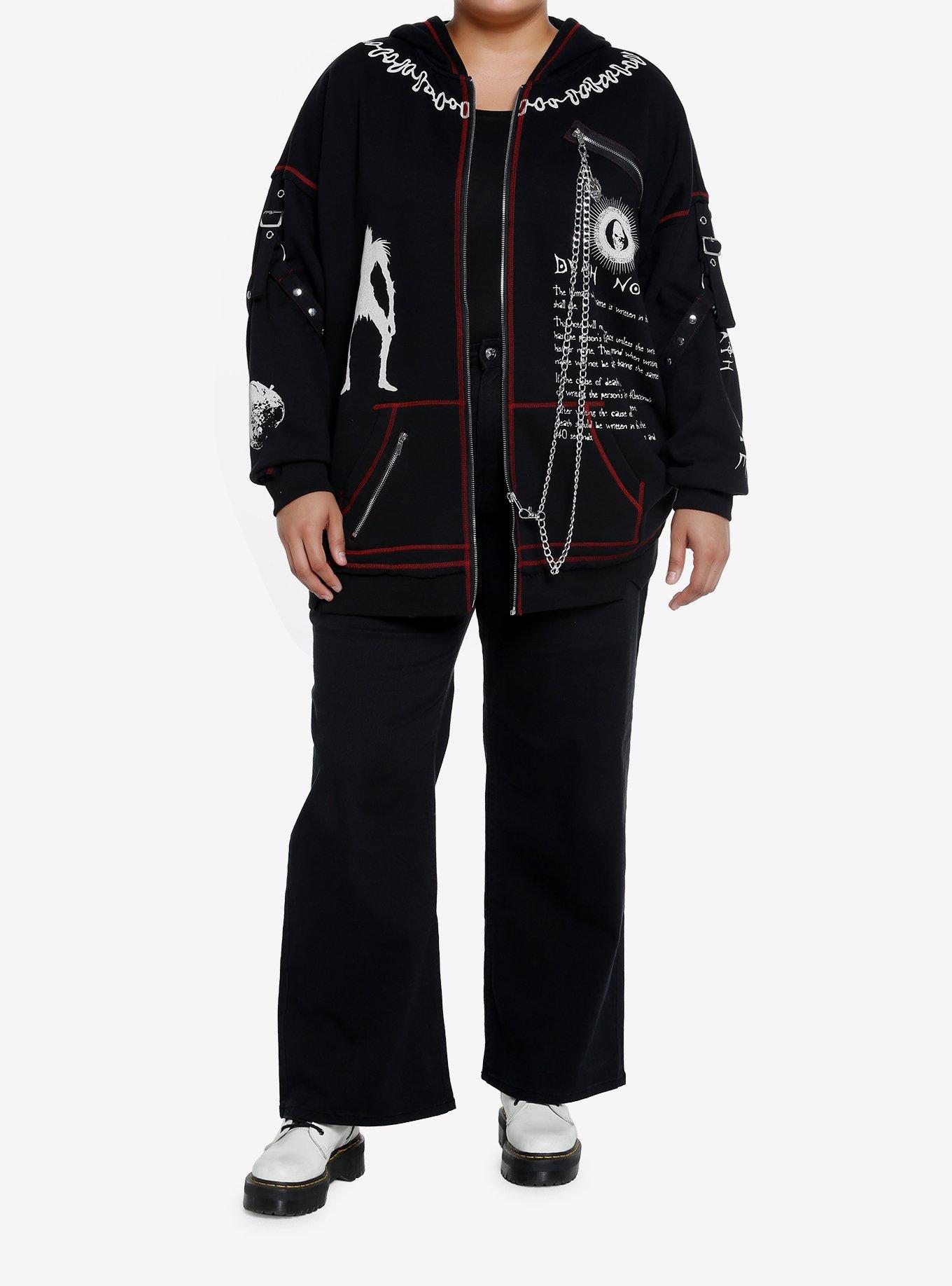 Death Note Hardware Girls Oversized Hoodie, MULTI, alternate