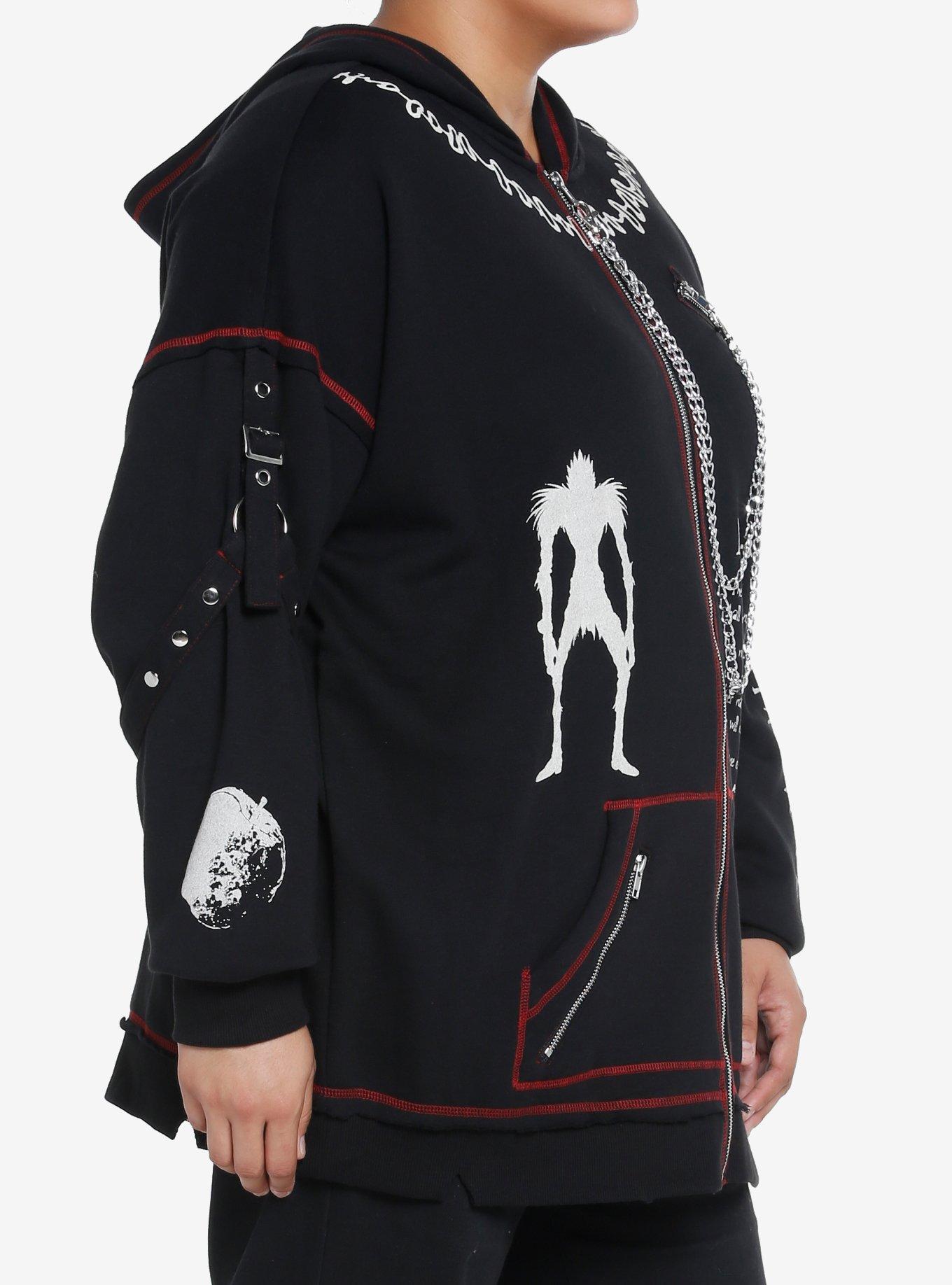 Death Note Hardware Girls Oversized Hoodie, MULTI, alternate