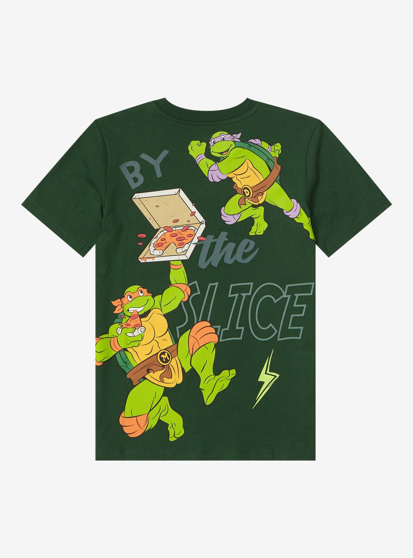 Teenage Mutant Ninja Turtles Characters Pizza Youth T-Shirt - BoxLunch Exclusive, , hi-res
