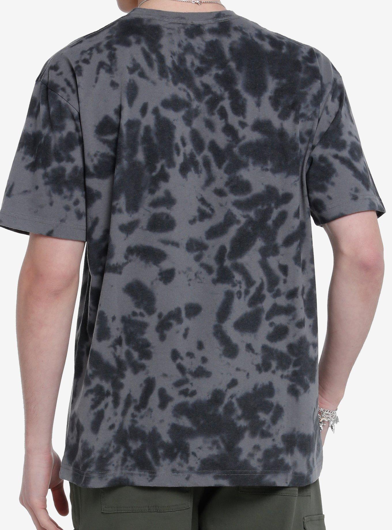 Warped Butterfly Grey Tie-Dye T-Shirt, BROWN, alternate