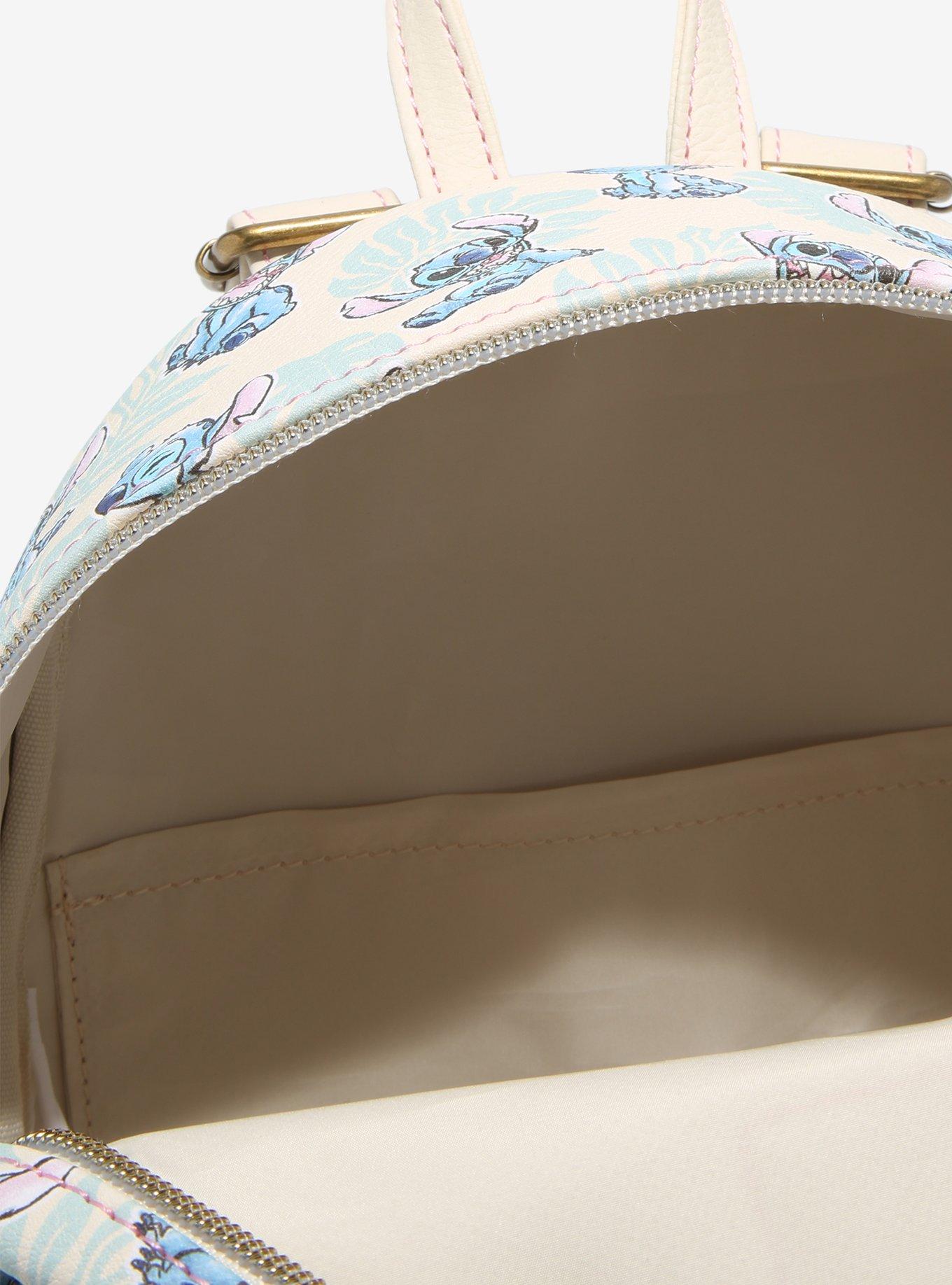 Loungefly Disney Lilo & Stitch Tropical Leaves Mini Backpack, , alternate