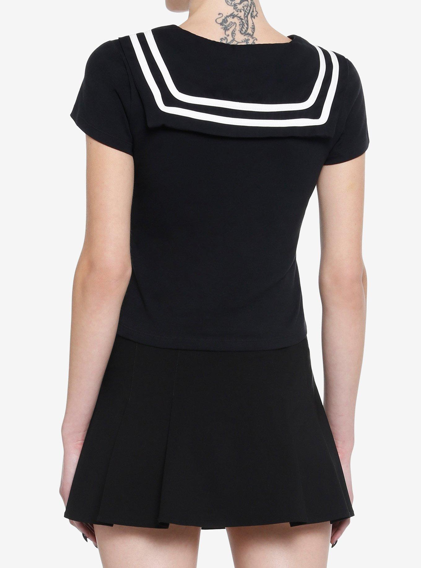 Moon Sailor Girls Top, BLACK, alternate