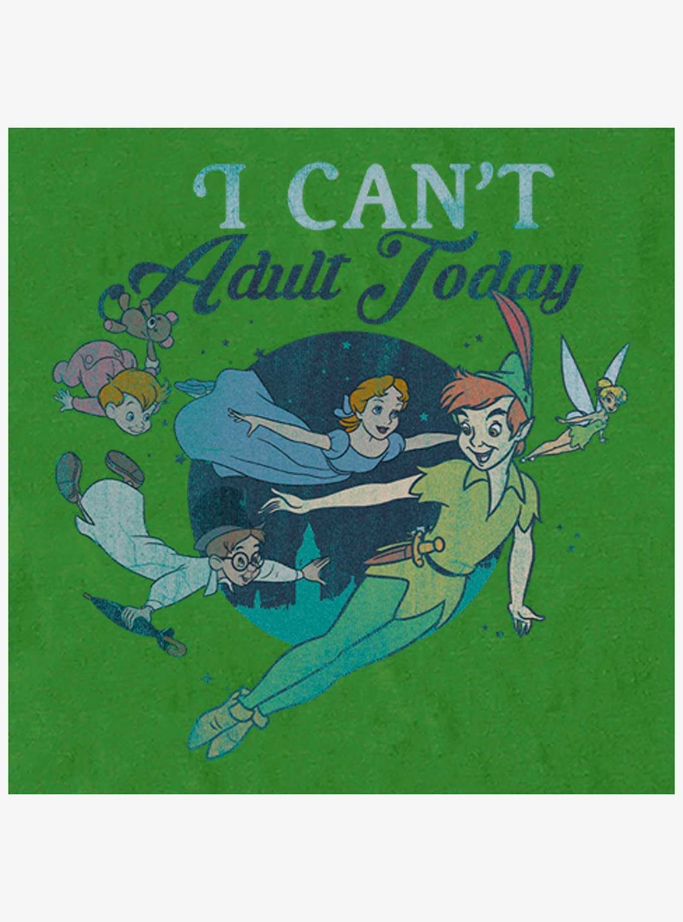 Disney Peter Pan I Can't Adult Today T-Shirt, , hi-res