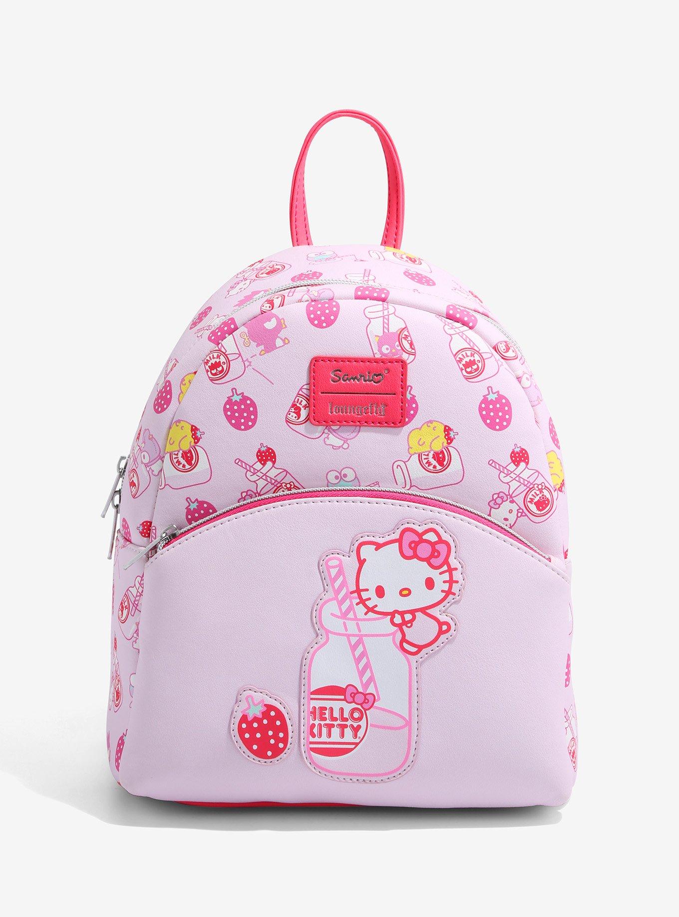 Loungefly Hello Kitty Strawberry Milk Mini Backpack, , hi-res