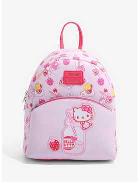 Loungefly Hello Kitty Strawberry Milk Mini Backpack, , hi-res