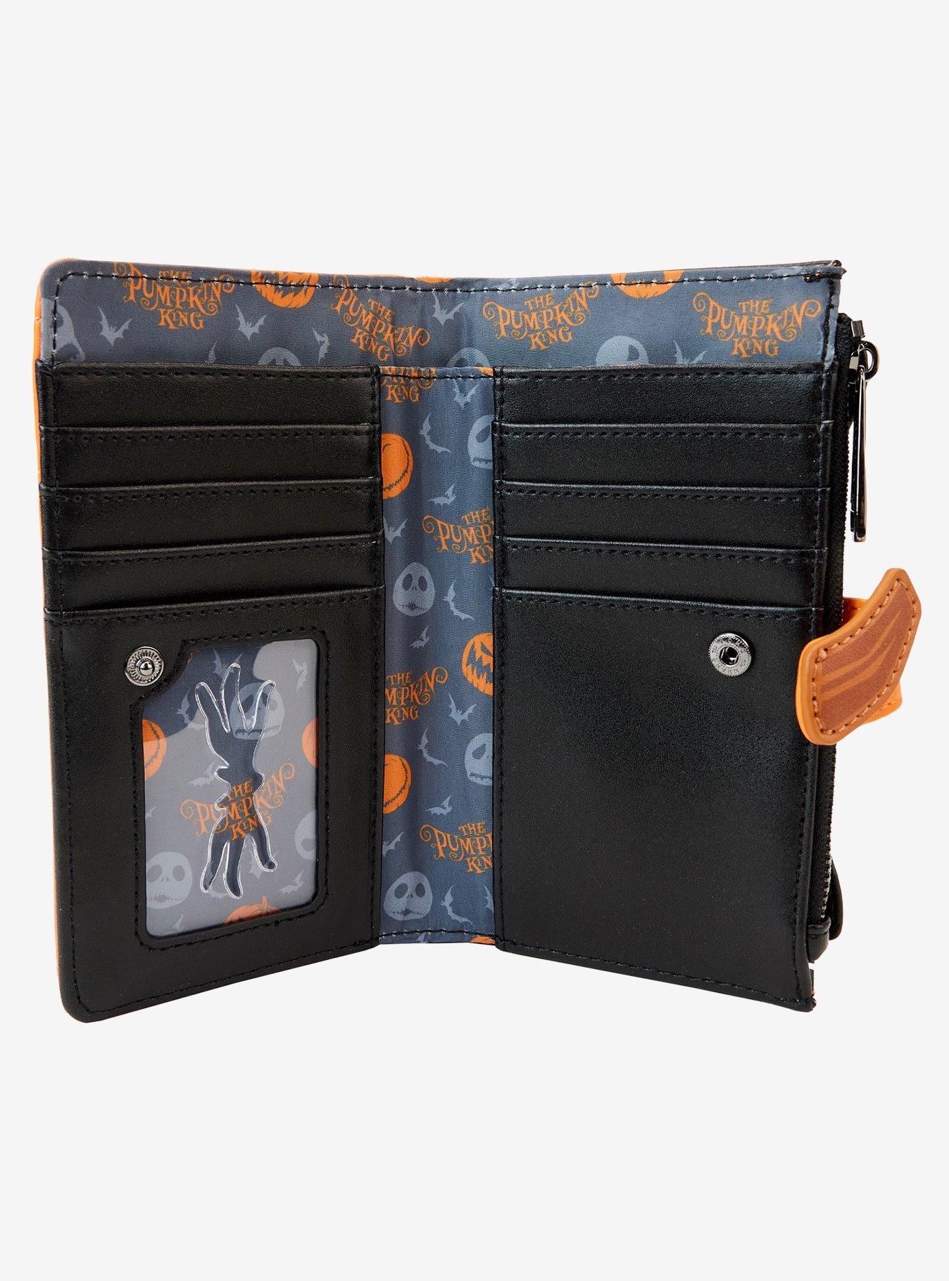 Loungefly Disney The Nightmare Before Christmas Jack Skellington Glow-in-the-Dark Pumpkin Head Wallet, , alternate