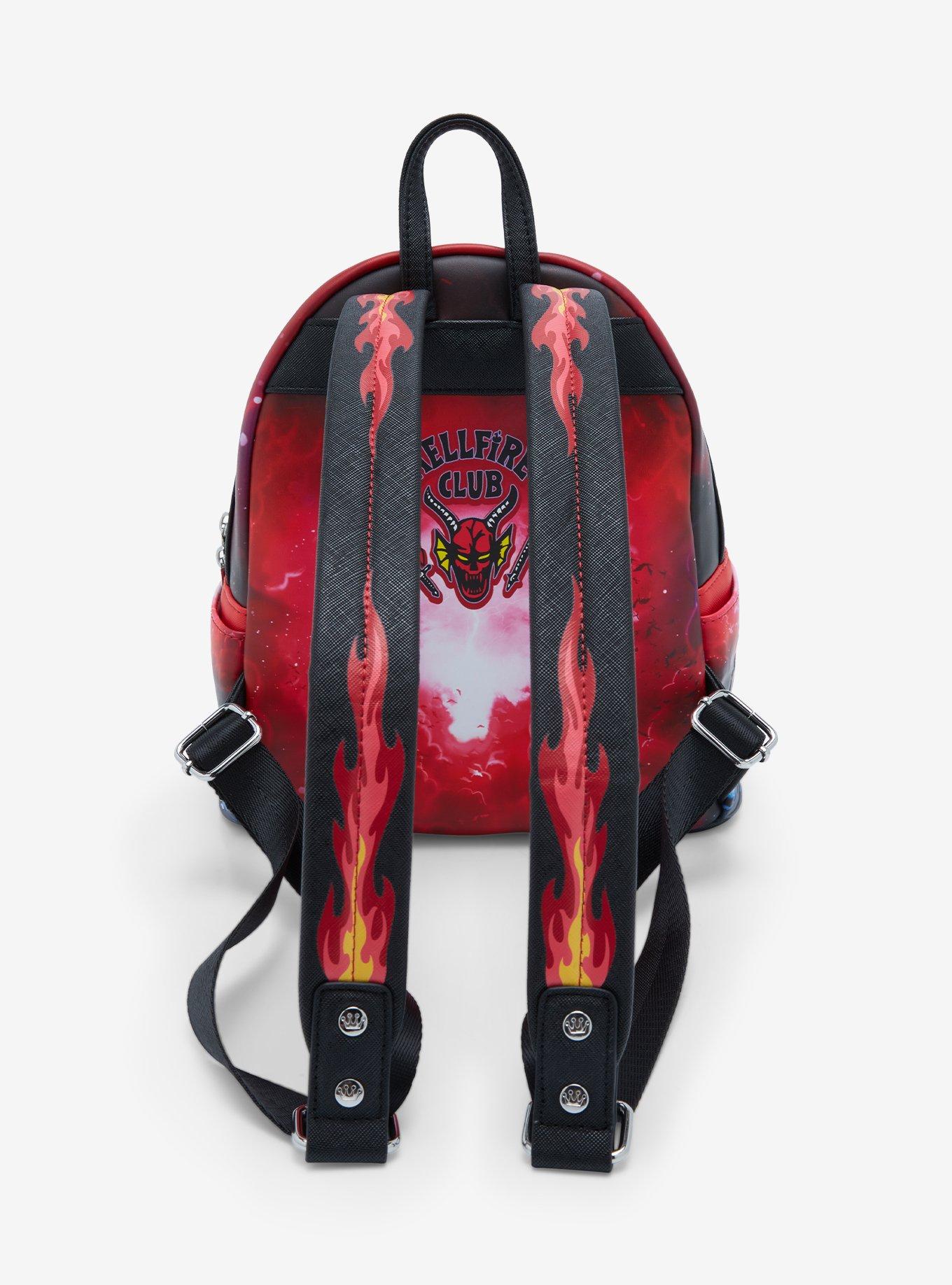 Loungefly Stranger Things Eddie Munson Scenic Glow-in-the-Dark Mini Backpack, , alternate