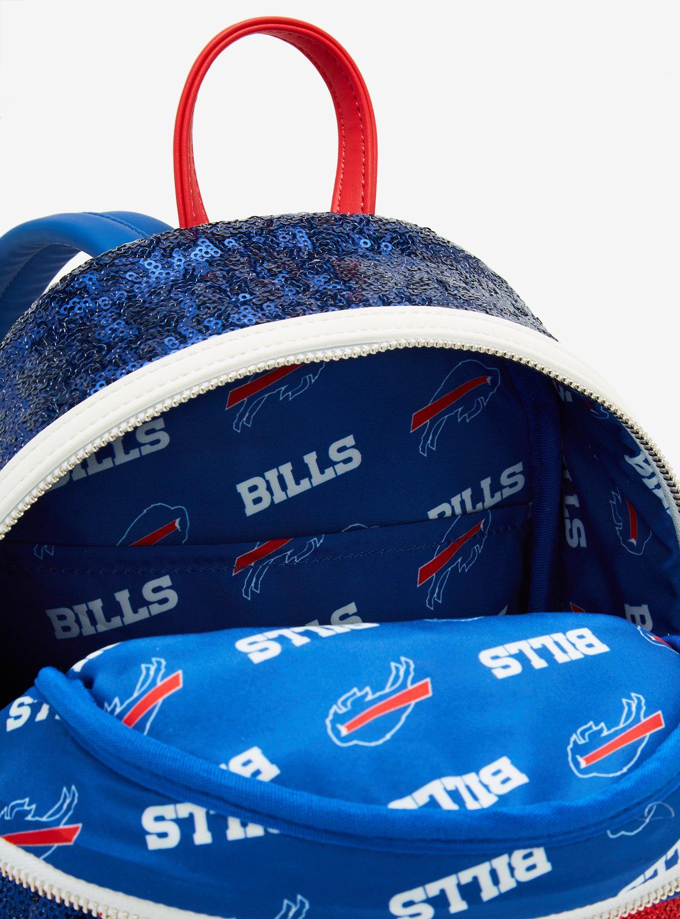 Loungefly NFL Buffalo Bills Sequin Mini Backpack, , alternate