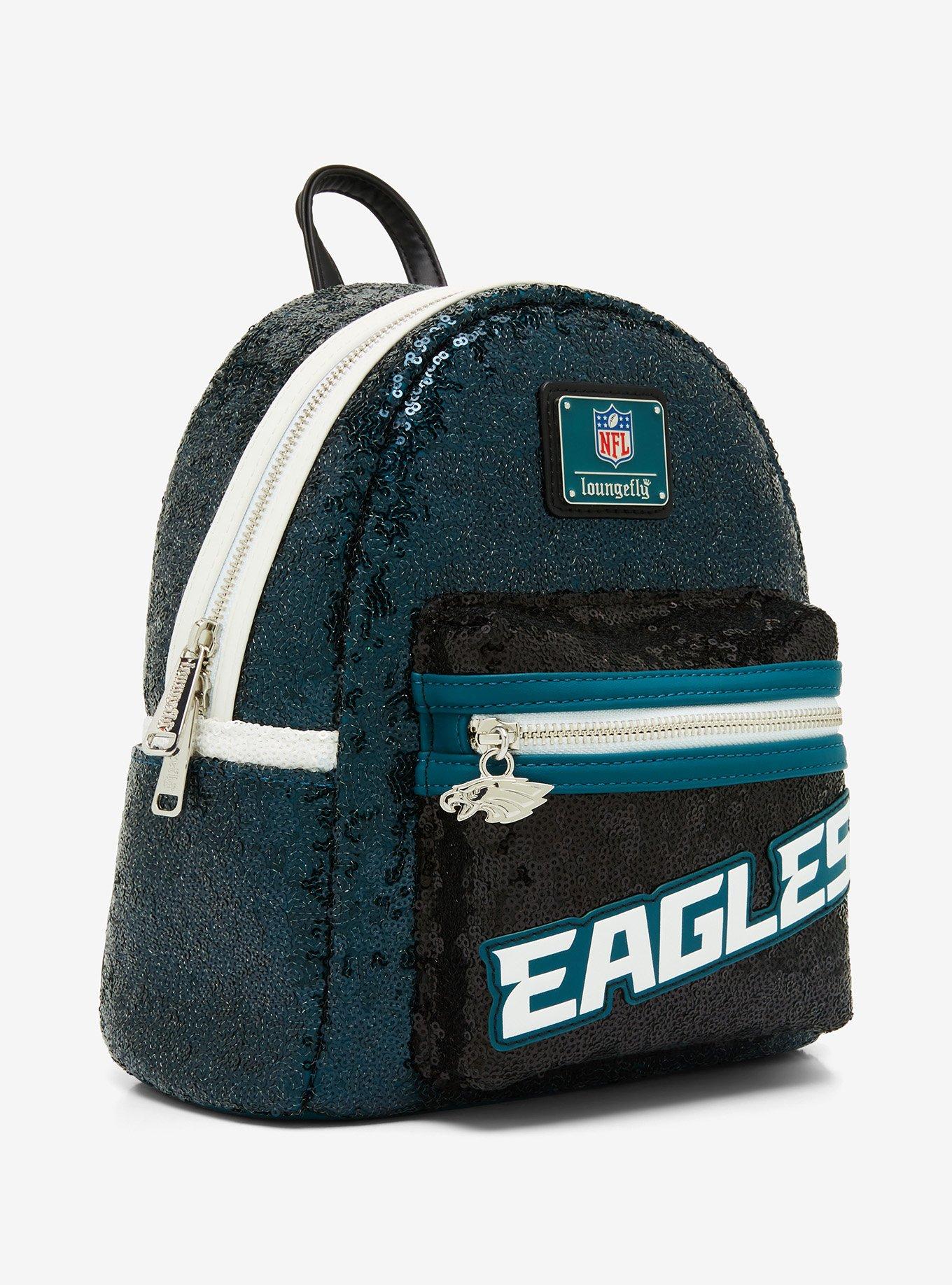 Loungefly NFL Philadelphia Eagles Sequin Mini Backpack , , alternate