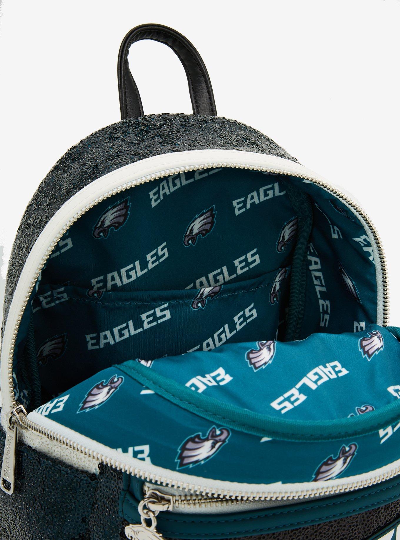 Loungefly NFL Philadelphia Eagles Sequin Mini Backpack , , alternate