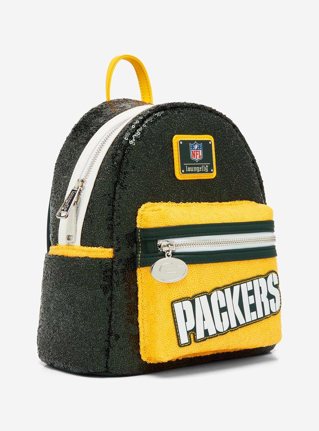 Loungefly NFL Green Bay Packers Sequin Mini Backpack, , alternate