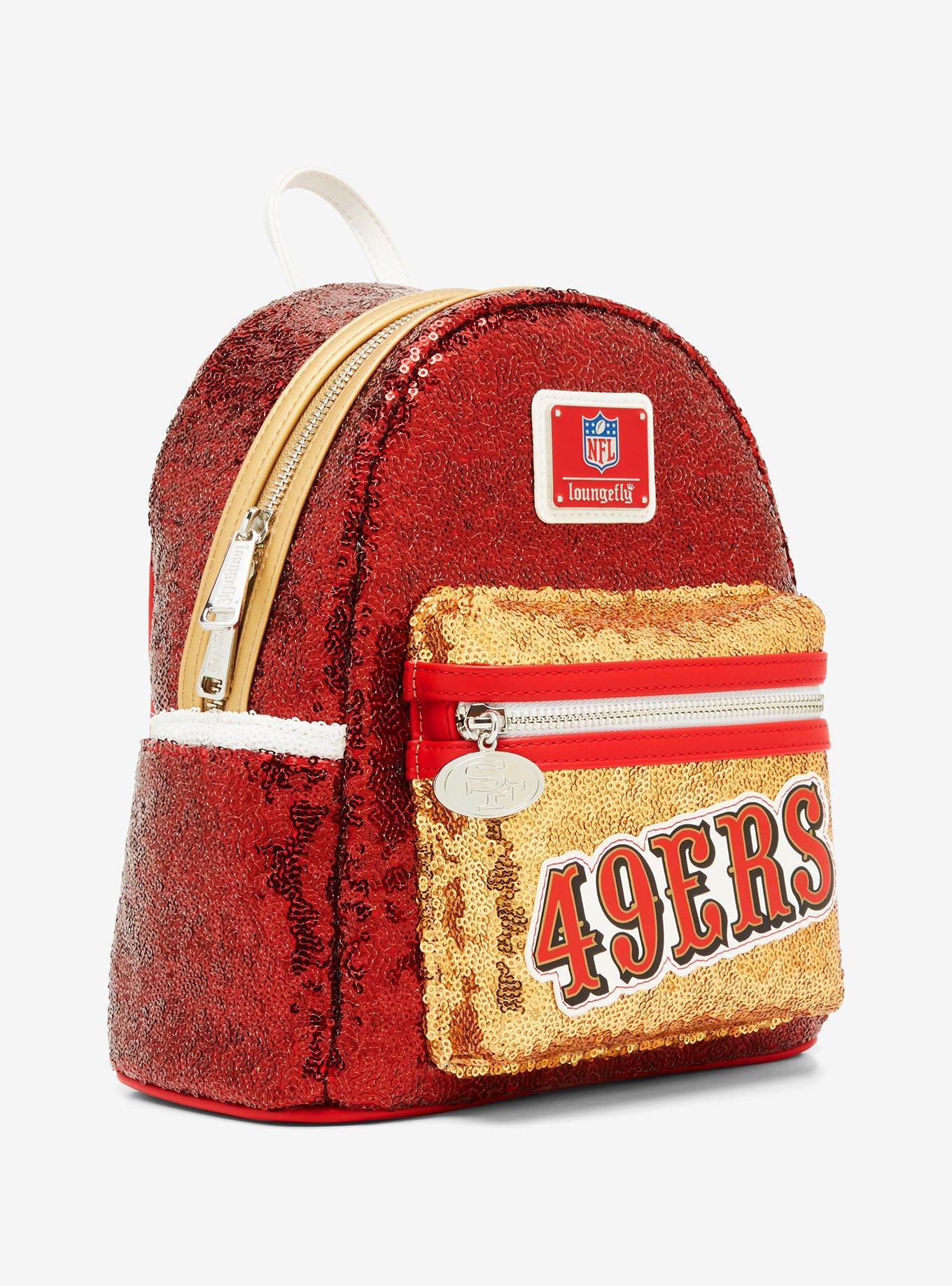 Loungefly NFL San Francisco 49ers Sequin Mini Backpack, , alternate