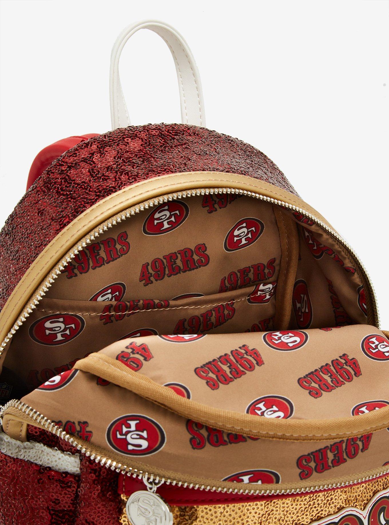 Loungefly NFL San Francisco 49ers Sequin Mini Backpack