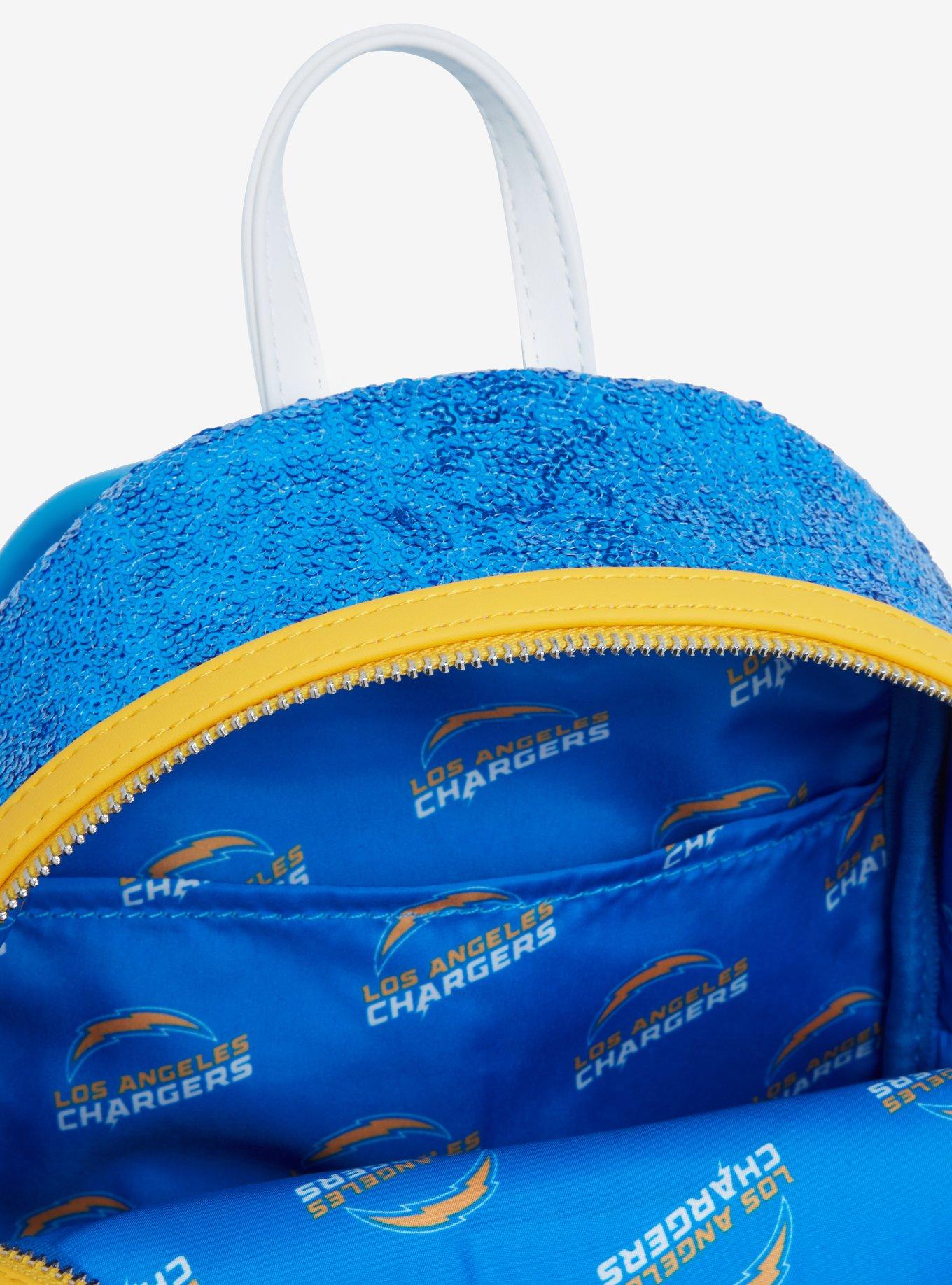Loungefly NFL Los Angeles Chargers Sequin Mini Backpack, , alternate